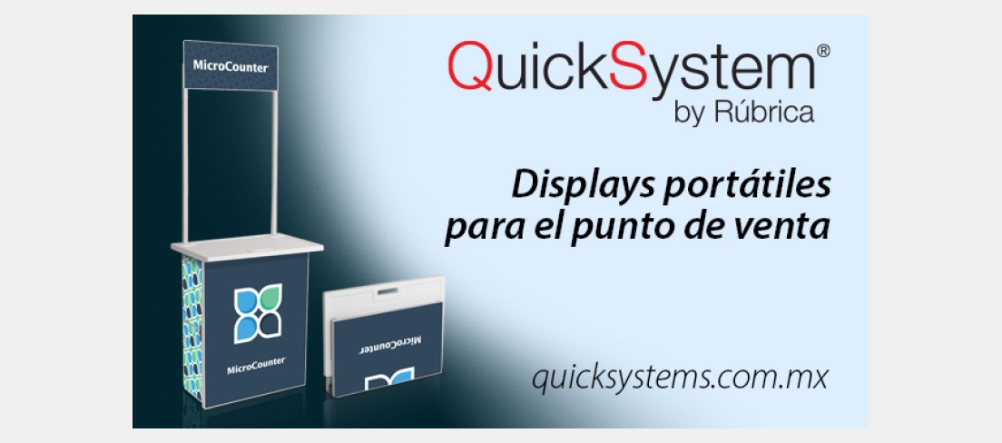 QuickSystem by Rúbrica — Displays portátiles para el punto de venta