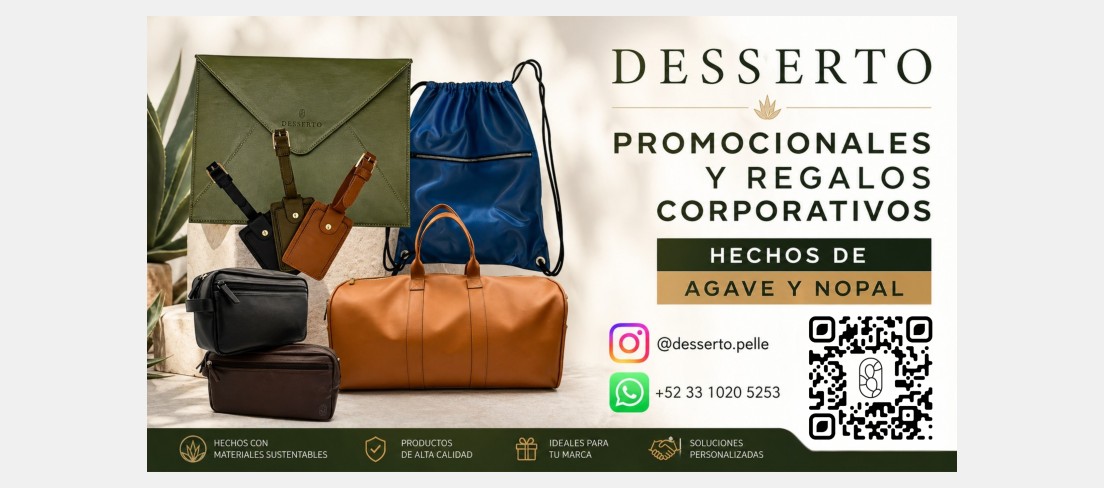 Desserto — Promocionales y regalos corporativos hechos de agave y nopal
