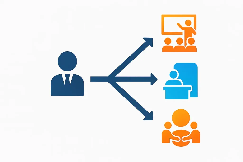 seleccion-evento-b2b Infografía que muestra el proceso de selección del tipo de evento que mejor se adapta a cada empresa.